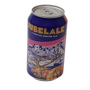 Deschutes Jubelale Winter Ale Bend OR Oregon Empty Beer Can Bottom Opened Elk
